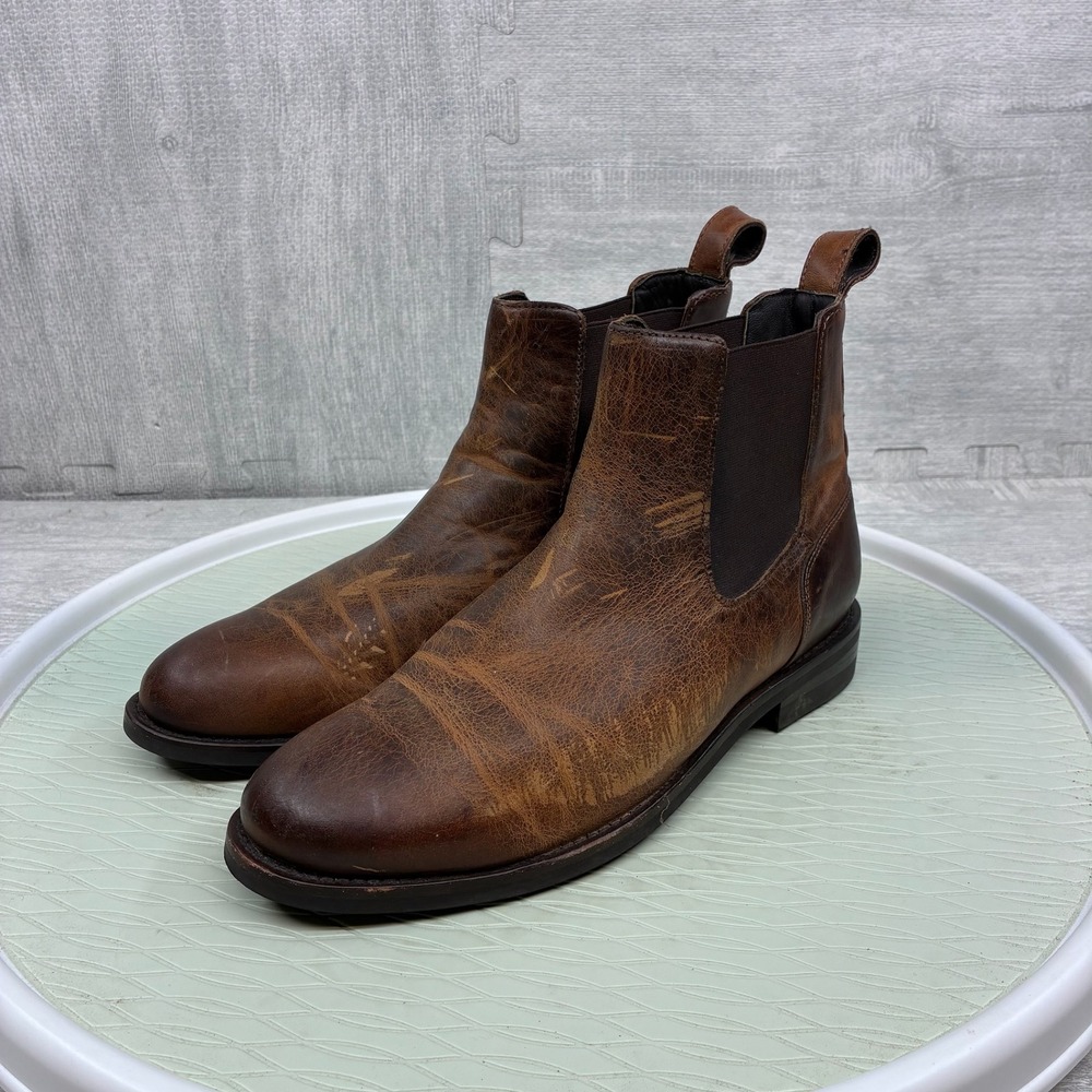 Wolverine BLVD Chelsea Boots Women's 8B Brown Leather Ankle Rugged W990113